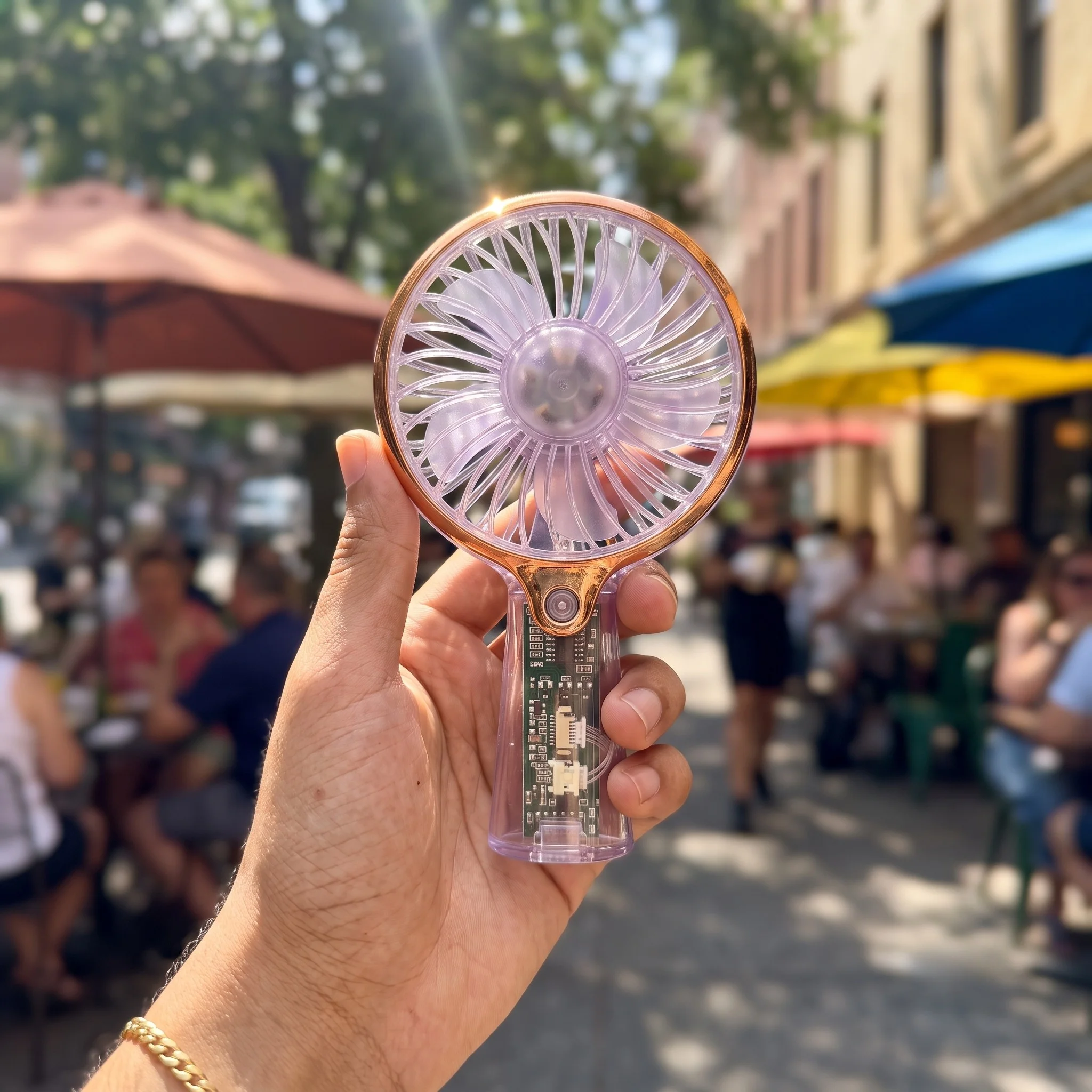 Portable Transparent Rechargeable Mini Fan